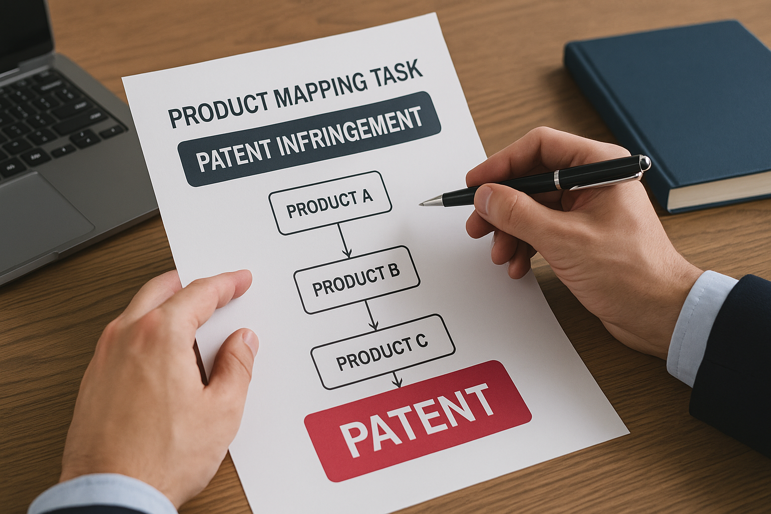 product mapping task patent infringement
