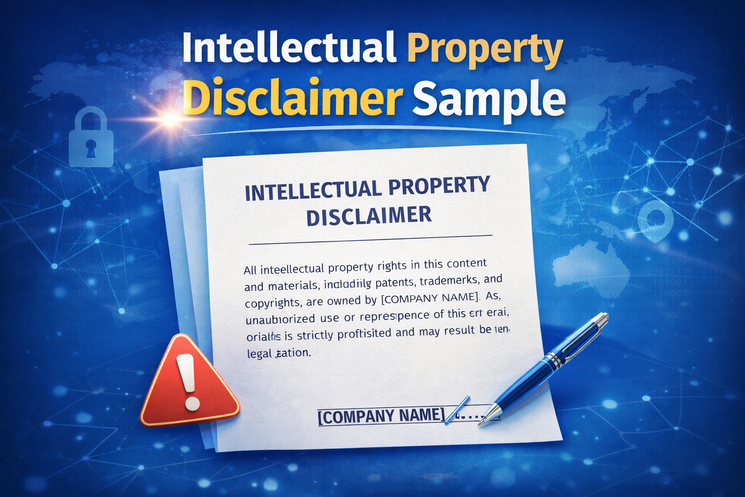 intellectual property disclaimer sample
