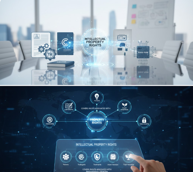 the term intellectual property rights covers rights associated with