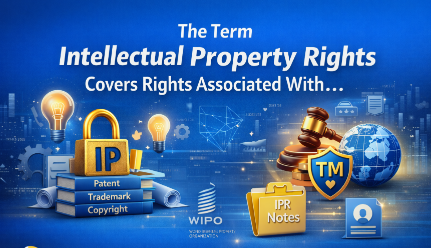 The Term Intellectual Property Rights Covers Rights Associated With